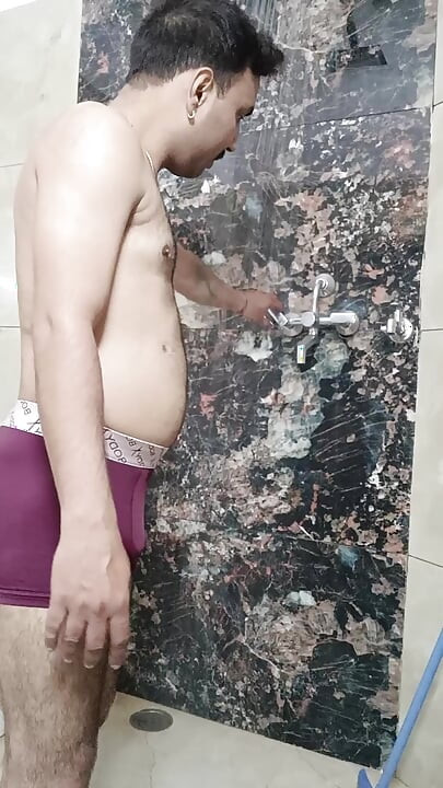 Indian Desi Rajasthani man enjoy shower and masterbation show with uncle police officer uncle and army officer uncle