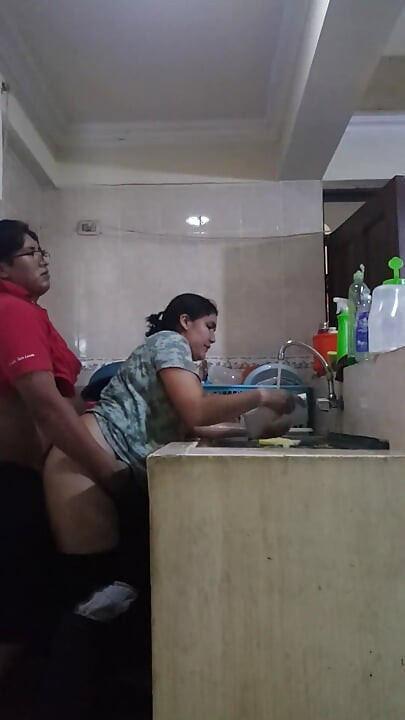 Sexy latina, sex in der küche