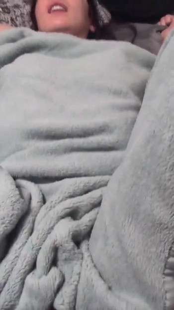 missionary pov with redhead wife under fleece blankets | Clip 2