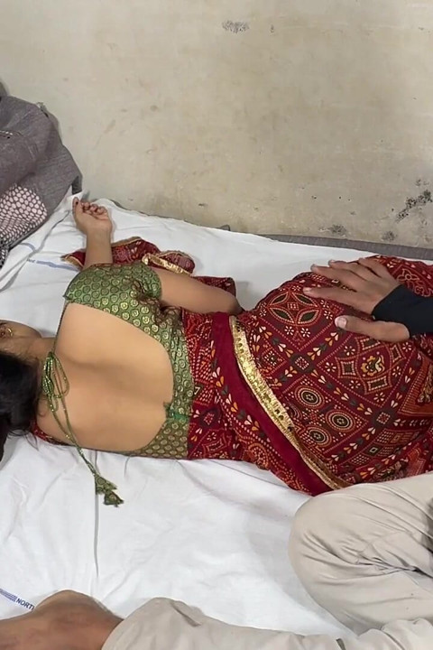 Desi Indian Girl Driving Scooty with Saree