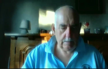 grandpa stroke on webcam