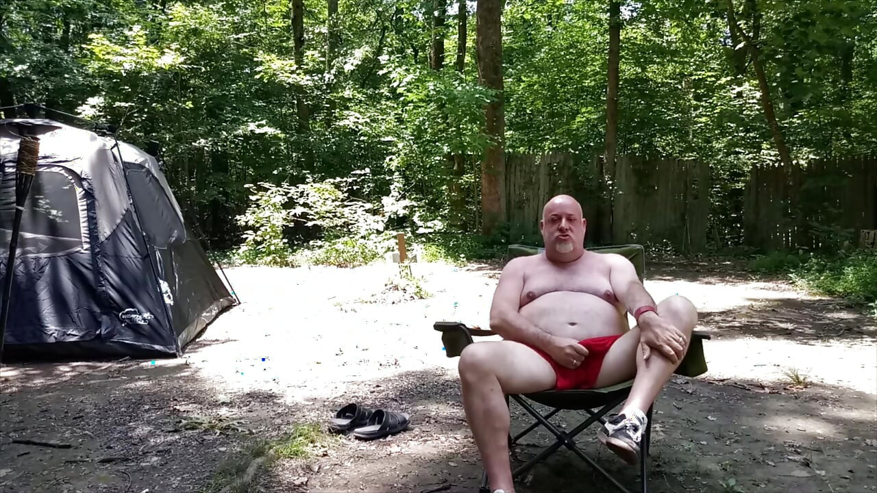 Kennie Jai Catches Bear in the Woods Jerking off and Cums on Him