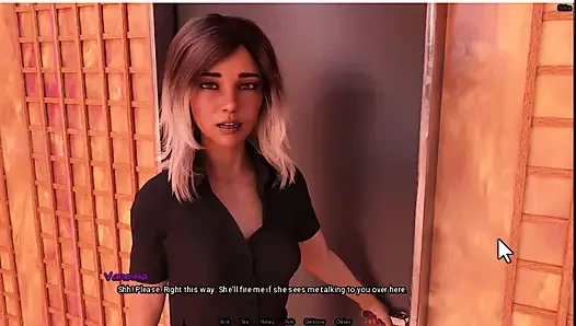 Radiant 6, waiter shows me her boobs