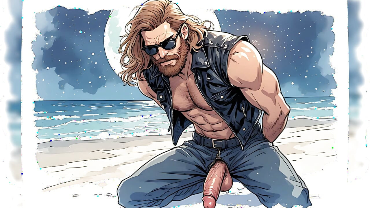 Handsome Hunks Night Beach (ai)