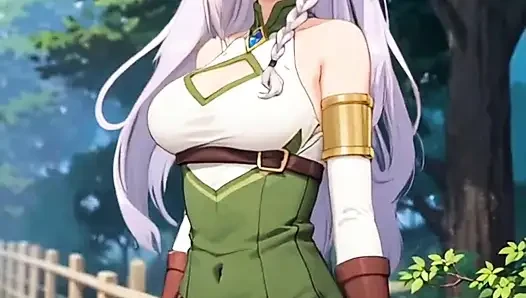Anime-mädchen tanzen