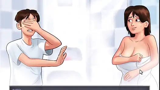 Summertime saga - jessy lagi asik muasin dirinya sendiri