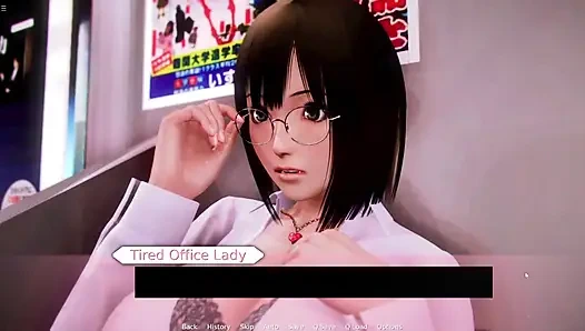 Hiro Massaging Japanese Milf Office Lady Boobs In Train