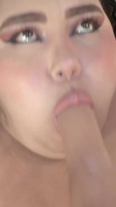Chubby nympho getting two huge dildos while bathing her tits in saliva
