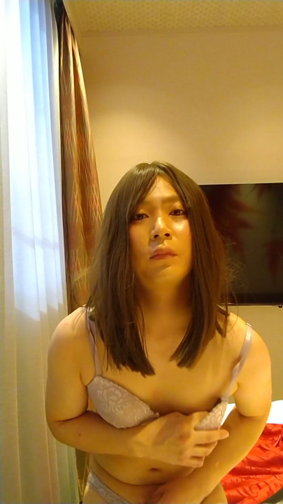 Japanese crossdresses masturbate | Clip 1