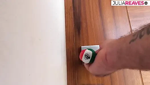 Horny girl sucks a huge cock to a mouth cumshot