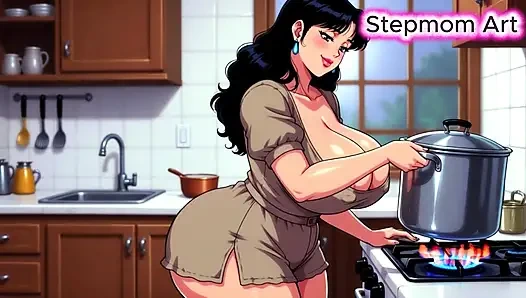 ИНСТРУКЦИЯ ПО ДРОЧКЕ, мачеха ест меня на кухне - иди со мной, 100% ты кончишь - грязный разговор