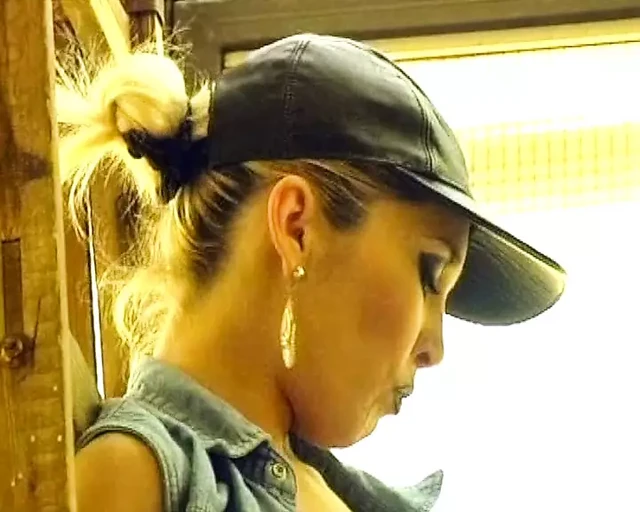 An amazing looking blonde from Germany gets fucked at the workplace