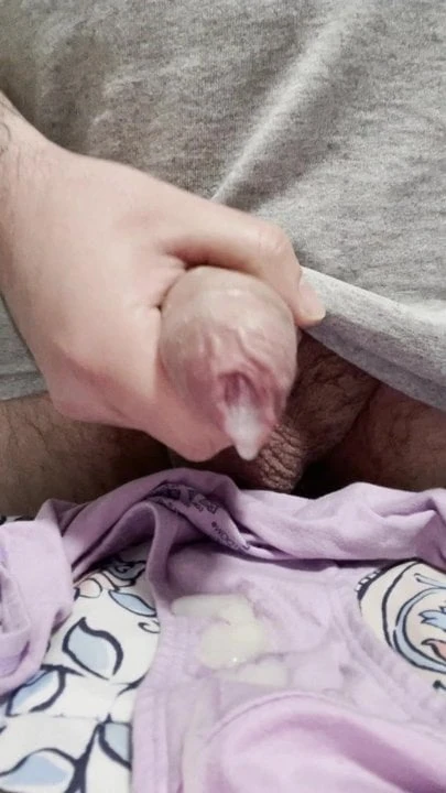 Creamy Cum on Wife Panties