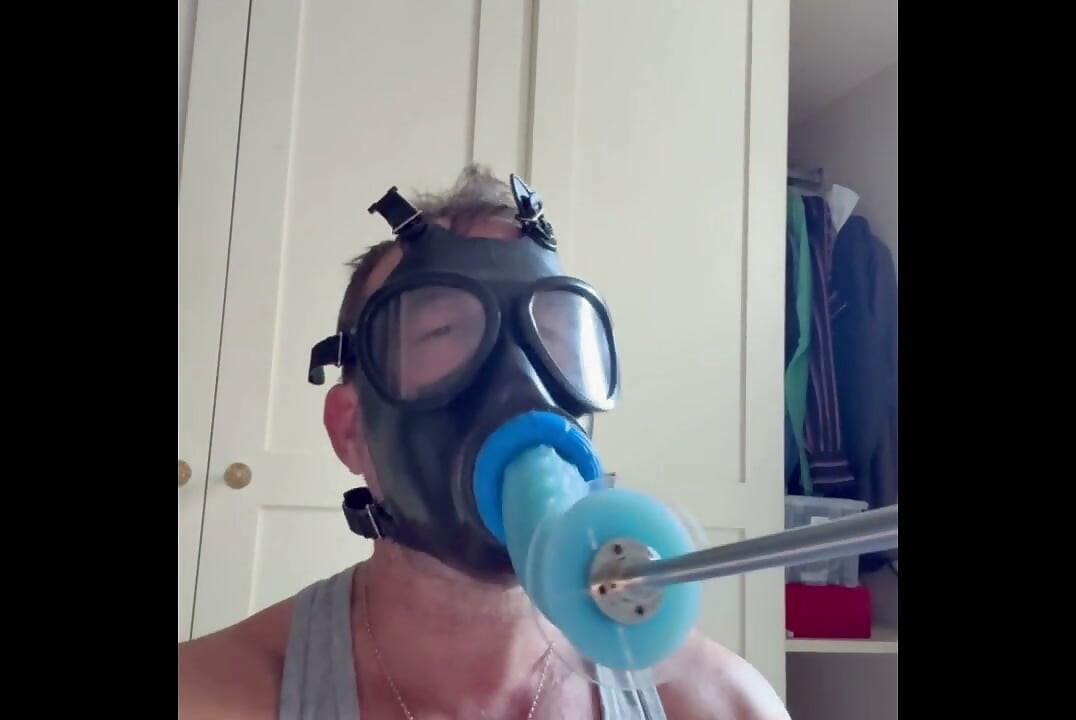 Gas Mask face fuck