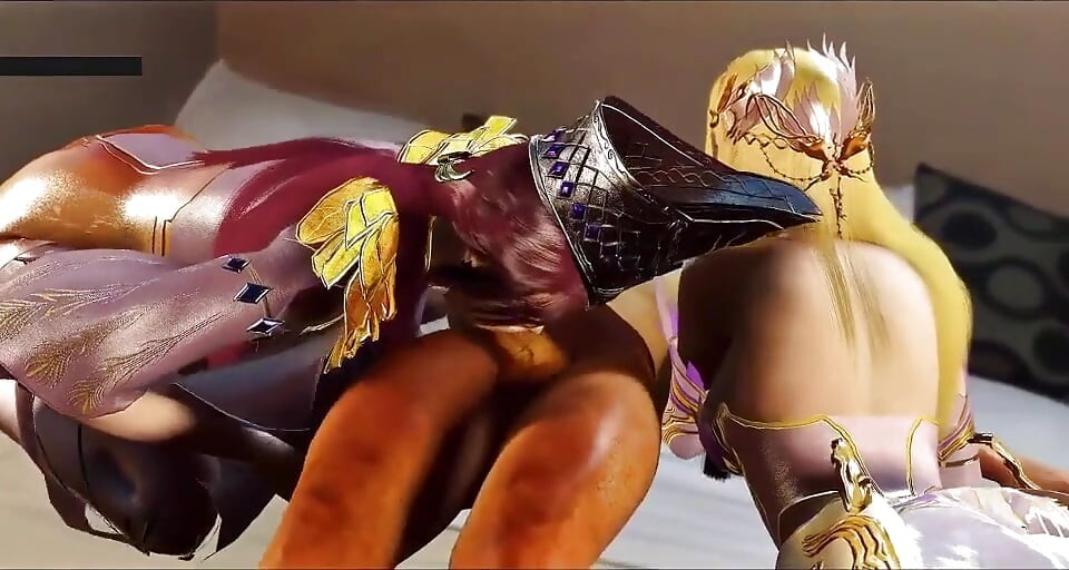 끝없는 욕망의 빛의 가상 여신 - 3D 애니메이션 헨타이