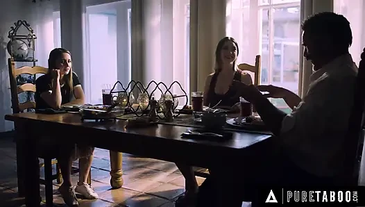 PURE TABOO Creepy Stepdad Secretly Seduces & Fucks His Stepdaughter's Hot Best Friend!