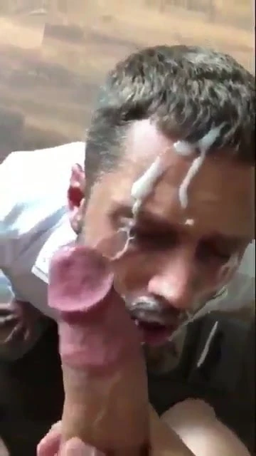 Huge cock facial cum