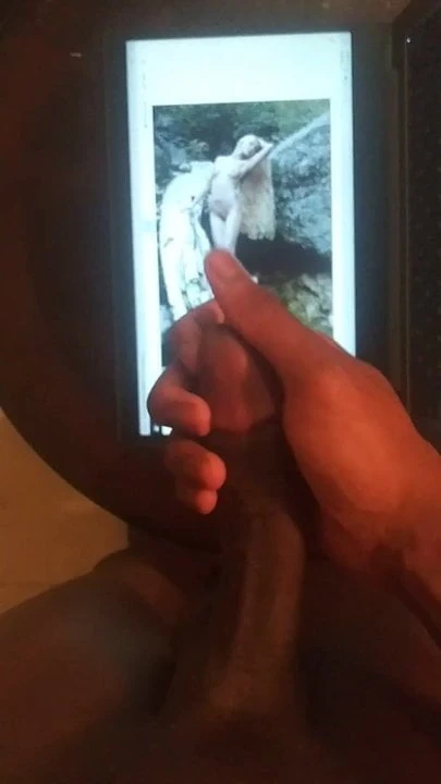 Cum tribute to sexy long haired woman.