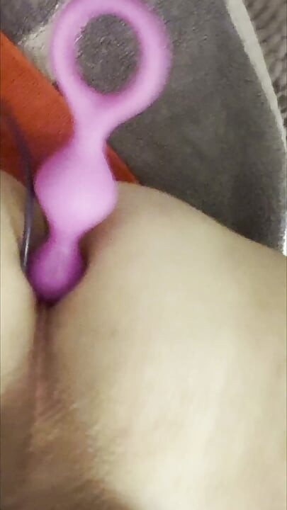 Bathroom enema, pissing and then ass play to orgasm
