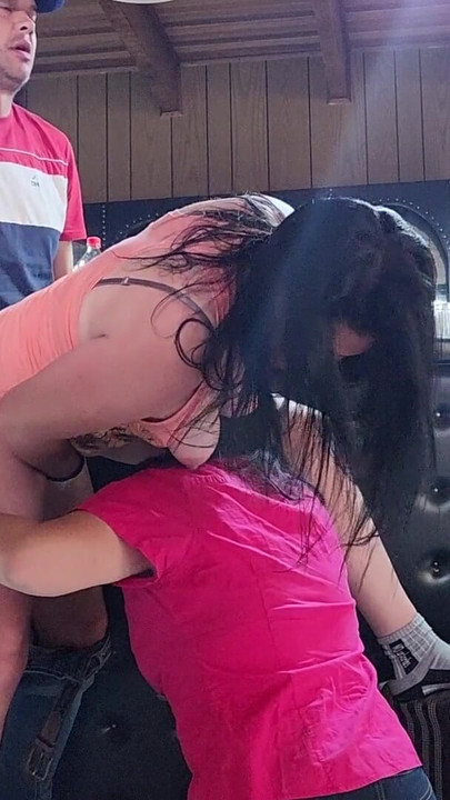 Unforgettable moment from "My wife caught me kissing her stepsister and made her stepsister suck my cock and lick her pussy"