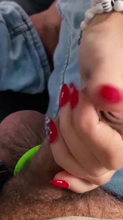 Unforgettable moment from "Blonde MILF Licks the Driver's Feet and Sniffs Socks. Foot Fetish Car. Deepthroat for toes!"
