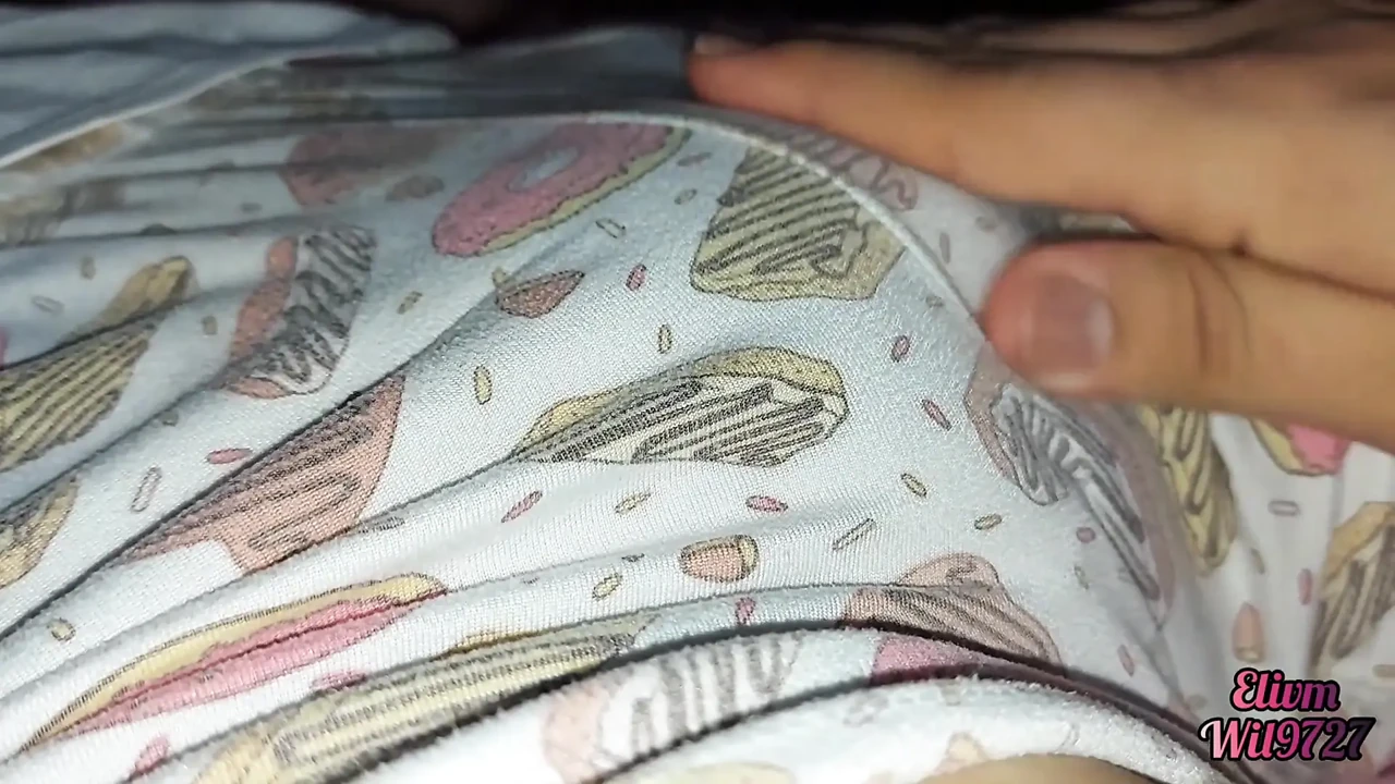 Step sister spreads her legs to caress her pussy
