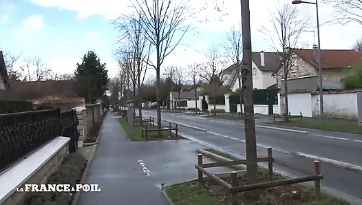 Beautiful Young Brunette with Big Tits Seduced by Porn Actor