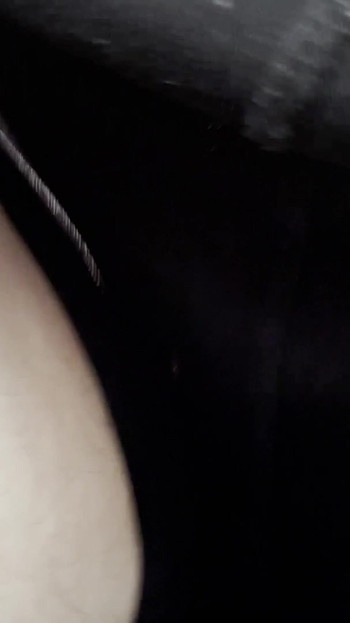 Powerful moment from "Straight guy loves to drive around wanking his uncut cock"