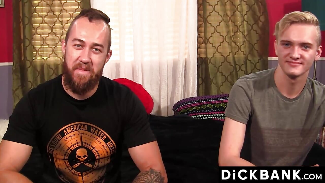 Blond Twink Oliver Tucker Worships John Powers Muscles And Cock
