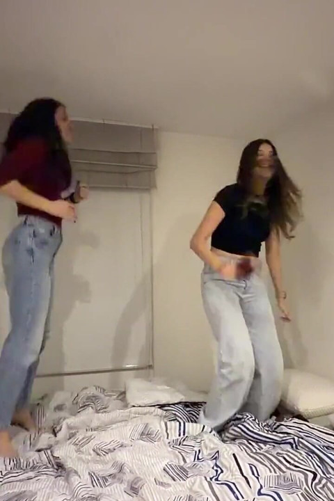 We Had Fun Playing in Bed to Jump