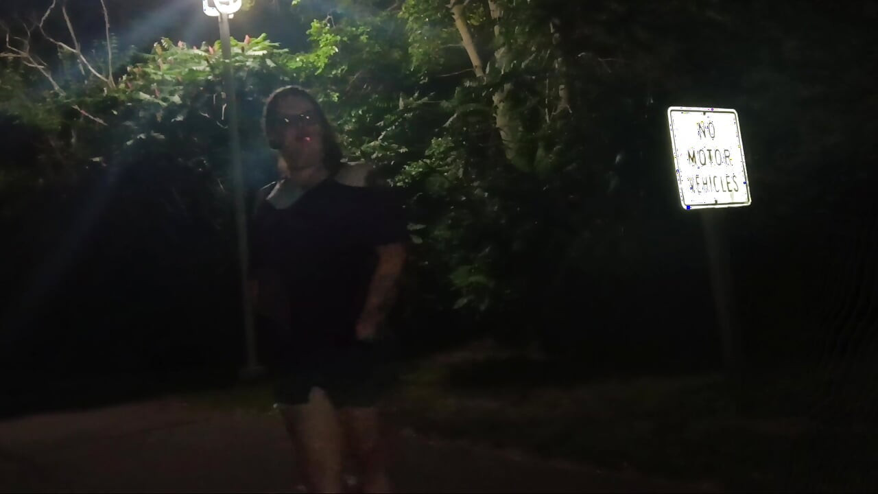 Milf crossdresser out and about