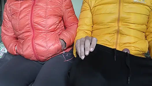 Older stepmom gives virgin stepson first handjob of his life.