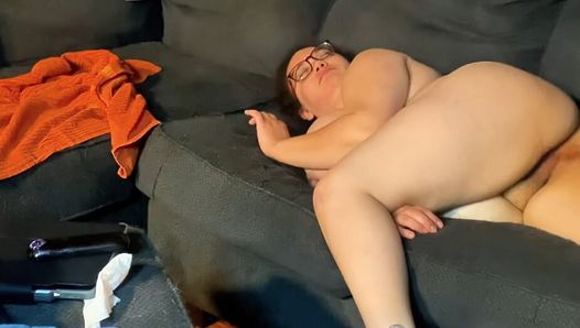 Interracial Big Tits Ebony Couch Fuck part 2