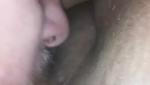 Eating fat wet pussy