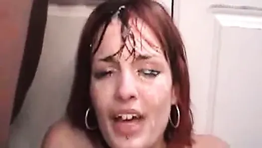 Cum Shower For Young Red Head