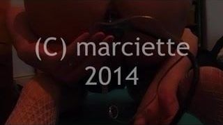 marciette plays with her buttplug