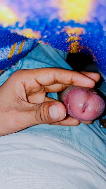 18 year old School boy showing uncut dirty cock pre organism | Clip 3