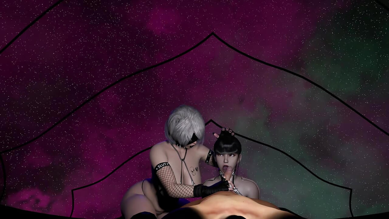 POV - Stellar Blade's Eve & Nier Automata's 2b - JAV Mocapped Sex Scene - Experimental Scene