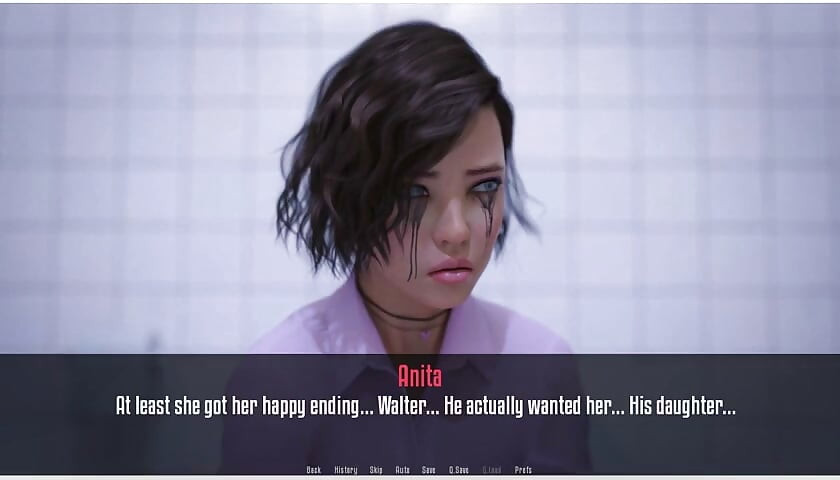 Anita's stage - gameplay - rollenspel - tengere tiener pist en geeft pijpbeurt en neukt bij kijkgat
