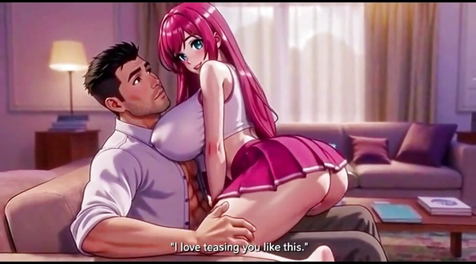 Step daughter seduce step father alone in room