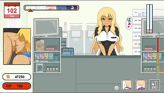 Hentai oyunu - tamirci efsanesi - büyük memeli mağaza bakıcısı seks sahnesi