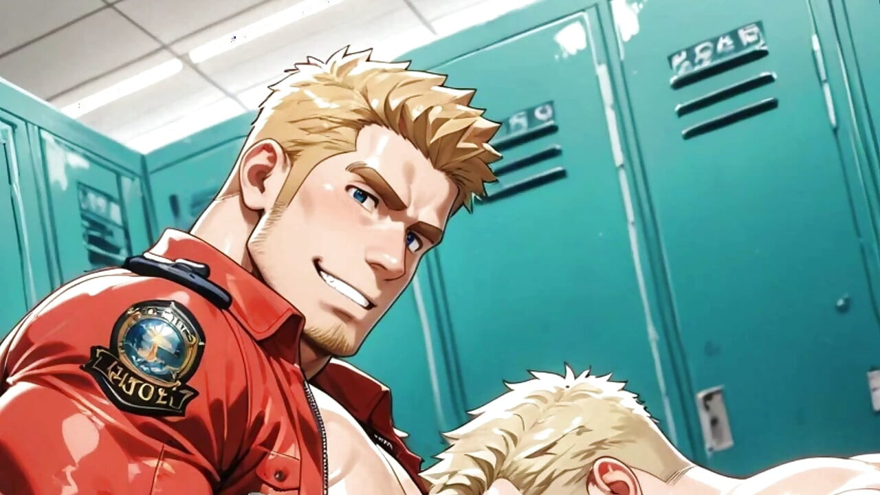 Naughty Firefighters Have Secret Sex. Yaoi Hentai Animation.