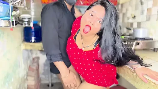Beautiful Mami Seduced Me While Cooking in Kitchen - Hot Sex