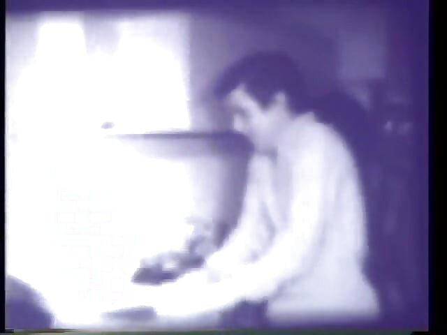 Vintage 3some with horny black & white milf and strapon dildo (No audio but music)