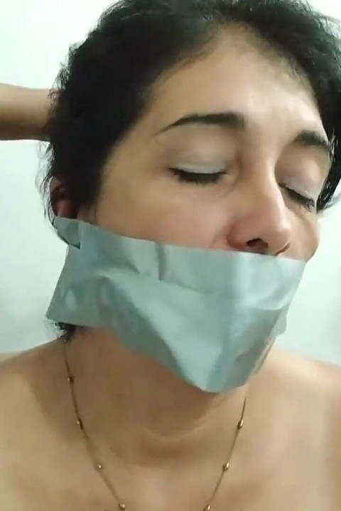 Lesbian MILF Play Partners Tied Naked, Spanked and Gagged by Teen Girl