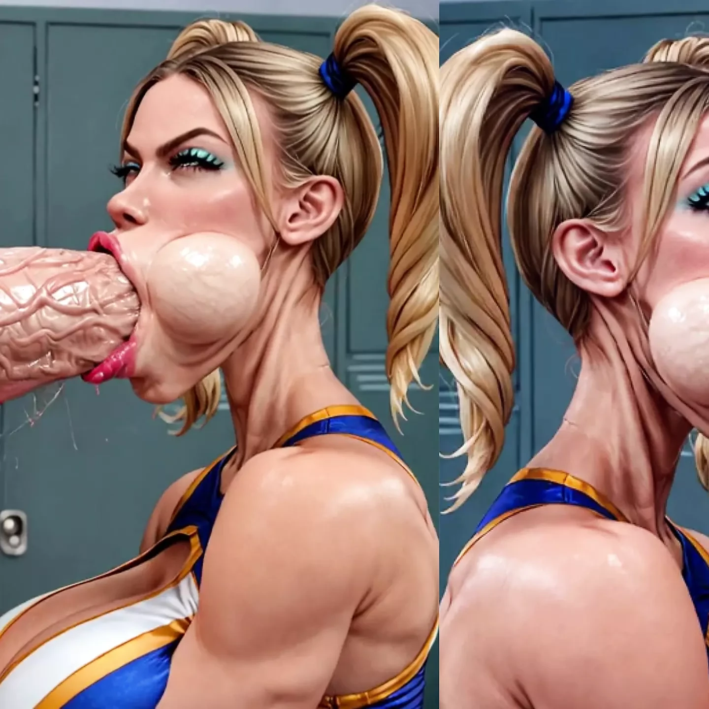 AI DUNGEON SLUTS VIDEO COMPILATION 28 - CHEERLEADER SLUT ELLIE