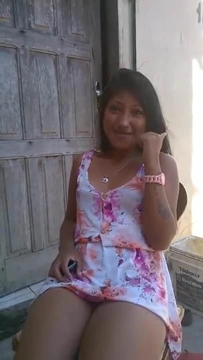 Brazillian Girl in Sun Dress Smacks pussy