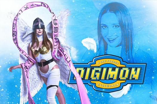 Vrcosplayx - laney grey as digimon angewoman tem habilidades insanas de cavalgar pau - vr porn