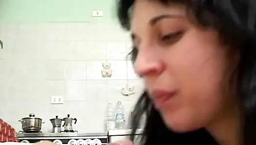 Karım oral seks - gerçek İtalyan amatör