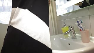 Beautiful German Slut Deepthroating a Fat Dick